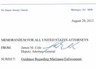Justice Department Outlines Marijuana Policy